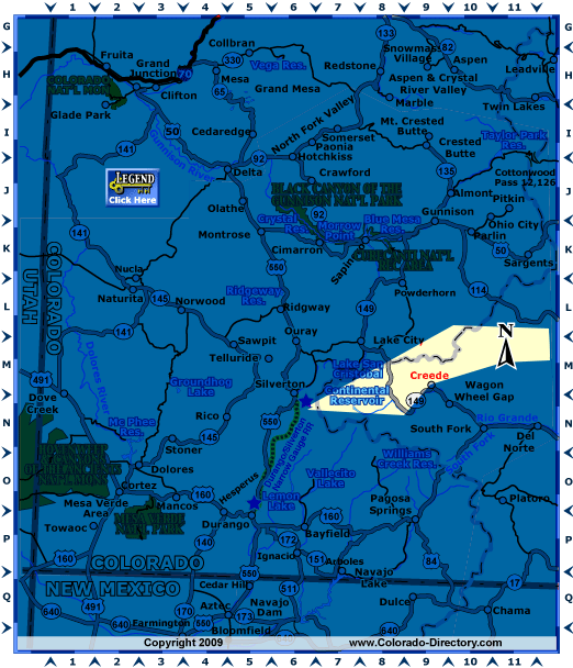 Southwest, Colorado Map, The CVD