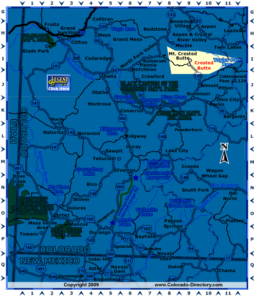 Southwest, Colorado Map, The CVD
