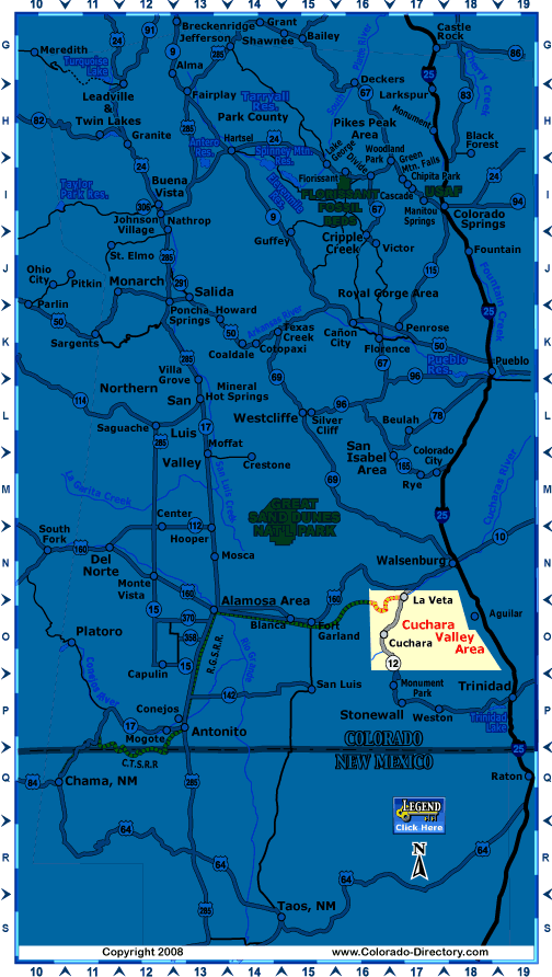 South Central, Colorado Map, The CVD