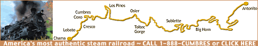click here for cumbres & toltec scenic narrow gauge train rides
