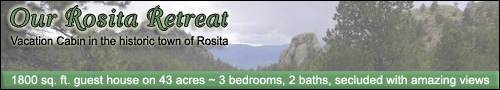 click here for westcliffe vacation home