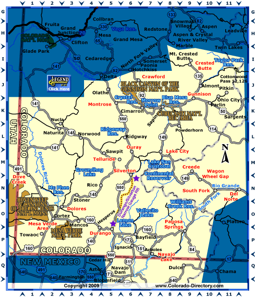 Southwest, Colorado Map, The CVD
