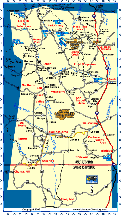 South Central, Colorado Map, The CVD