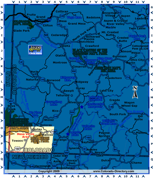Southwest, Colorado Map, The CVD