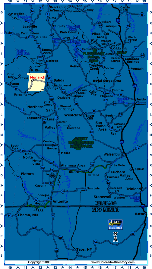 South Central, Colorado Map, The CVD