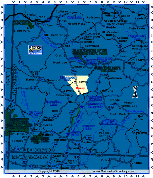 Southwest, Colorado Map, The CVD