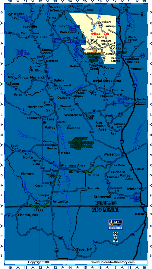 South Central, Colorado Map, The CVD