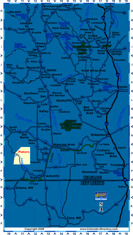 South Central, Colorado Map, The CVD