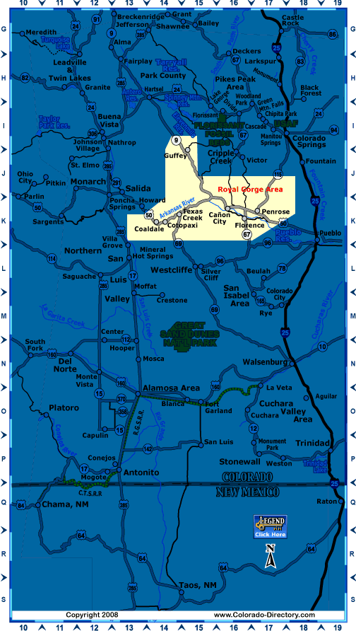South Central, Colorado Map, The CVD