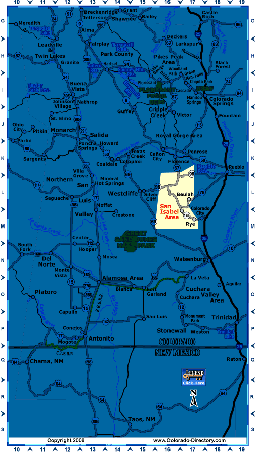 South Central, Colorado Map, The CVD