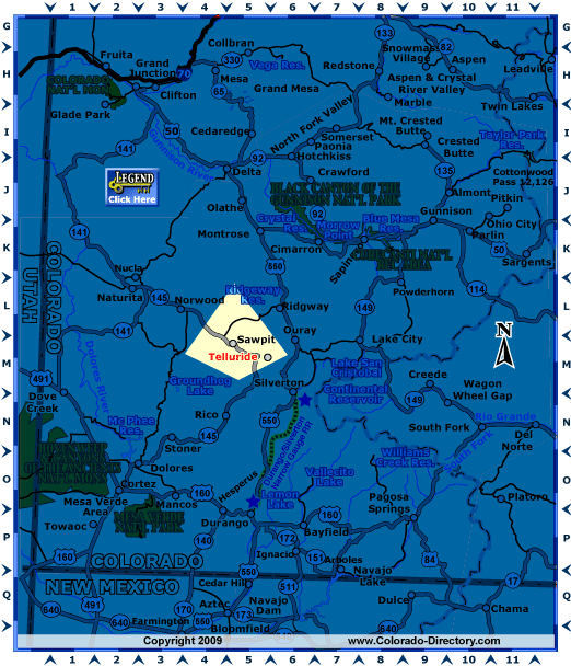 Southwest, Colorado Map, The CVD
