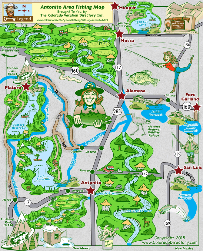 Monte Vista Colorado Map