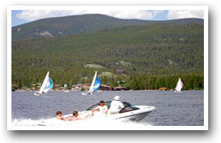 Boating on Grand Lake, Colorado