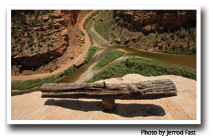 The San Juan River connects to the Dolores River above the Hanging Flume, Photo by Jerrod Fast